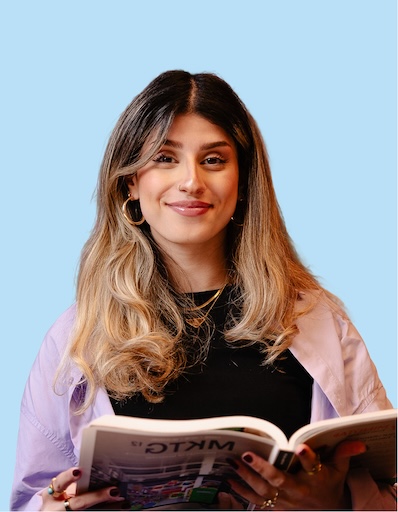 Student with book image